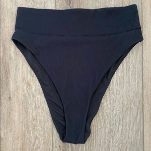 Aerie Ribbed High Waisted Swim Bottoms
